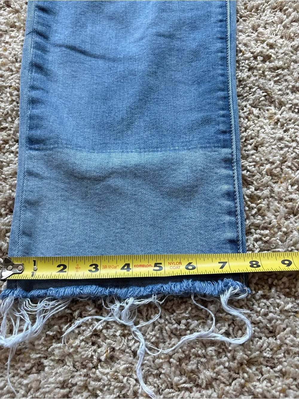 Dear John Jeans Frankie Super High Rise Straight Sz 27 Tide Pool